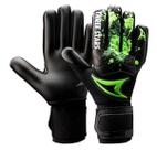 Luva de goleiro profissional three stars kick preta