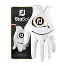 Luva de golfe FootJoy StasOf para homens, tamanho branco, grande, mão esquerda