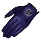 Luva de golfe masculina OptiColor Premium em couro roxo, tamanho XL