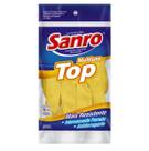 Luva de Látex Emborrachada Multiuso Amarela Grande Sanro Luva de Látex Emborrachada Multiuso Amarela Grande Sanro