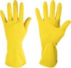 Luva de Latex Forrada Tamanho G Amarela Imbatex