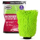 Luva de lavagem de carros AIDEA Microfiber Chenille Green 18x26cm 1PK