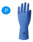 Luva De Limpeza Azul De Borracha Latex Sanro Light P