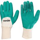Luva de Malha com Látex, MLV 1002, cor Verde, Tamanho 10, Vonder 10 Verde