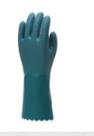 Luva de Mao Pvc Verde Pvc C/forro Cano 26cm