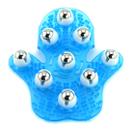 Luva de massagem SAMYO, massageador corporal em forma de palma, azul
