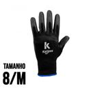 Luva de Nylon Banho PU Preta CA 15.272 Kalipso Luva de Nylon Banho PU Preta CA 15.272 Kalipso