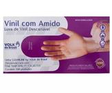 Luva de Procedimento em Vinil com Amido com 100 un Volk - M Luva de Procedimento em Vinil com Amido com 100 un Volk - M