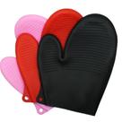 Luva de Silicone 21cm Cozinha Temperatura Proteção Pegador Forno Fogão Cabo de Panela Quente - PANAMI