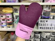 Luva de silicone roxa