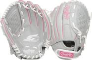 Luva de softball Rawlings Sure Catch Series rosa/cinza/branca