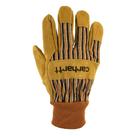 Luva de trabalho Carhartt Suede para homens com punho de malha marrom XXL
