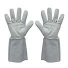 Luva de vaqueta mista cano longo 20cm tam 9 ca 48726 prg/safex