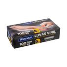 Luva de Vinil Bompack Com Pó 100 Unidades G