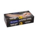 Luva de Vinil Bompack Com Pó 100 Unidades P