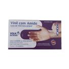 Luva De Vinil Volk Com Amido c/100un Tam. P Luva De Vinil Volk Com Amido c/100un Tam. P