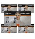 Luva descartavel nitrilica m 5 cx 100un procedimento preta Luva descartavel nitrilica m 5 cx 100un procedimento preta