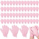 Luva esfoliante Didaey 104 peças de luvas de banho rosa de nylon Luva esfoliante Didaey 104 peças de luvas de banho rosa de nylon