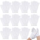 Luva esfoliante Ramede 30 pares de nylon dupla face branca