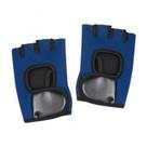 Luva Esportiva Fitness Azul Marinho e Cinza Tamanho G - Mor Azul M
