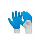 Luva Flex Tuff Extra Grande em Latex e Pano CA 29462 Cinza/Azul - Marluvas