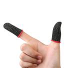 Luva Gamer para Celular Fibra Condutiva, Antiderrapante e Resistente ao Suor, 1 Par, Cor: Vermelho