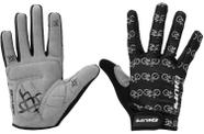 Luva HUPI Dedo Longo Love Bike Preto