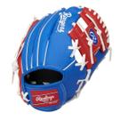 Luva juvenil Rawlings Texas Rangers 25 cm azul royal