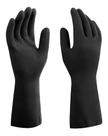 Luva Latex Antiderrapante Preta (10 Pares) Mucambo