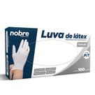 Luva látex com pó *P* - Proteção contra agentes químicos c/100un Nobre