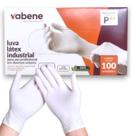 Luva Látex Industrial Descartável Com Pó 100 Und. Tamanho P Vabene