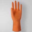Luva Latex Limpeza Multiuso Sanro Plus Laranja