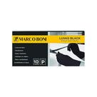 Luva Látex Marco Boni Black Profissional c/10un Tam. P Luva Látex Marco Boni Black Profissional c/10un Tam. P