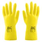 Luva Látex Multiuso Slim Amarela 12 Pares Volk do Brasil 105304401