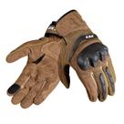 Luva LS2 Kubra Preto Marrom Motociclista Proteção Ventilada
