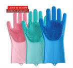 Luva Magica De Silicone Escova Esponja Limpeza Lavar Louça