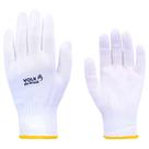 Luva Malha Helanca Fit Volk Simples Branca Com 12 Pcs - Kit C/12 Peca(S)