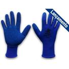 Luva Malha Kalipso Blueflex Emborrachada M Par 02.02.4.2 - Kit C/12