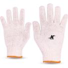 Luva Malha Kalipso Branca Trico Lisa Par 02.11.1.3 - Kit C/12 Luva Malha Kalipso Branca Trico Lisa Par 02.11.1.3 - Kit C/12