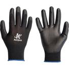 Luva Malha Kalipso Pu Multitato Preta 10 - Xg - Kit C/12 Pares Luva Malha Kalipso Pu Multitato Preta 10 - Xg - Kit C/12 Pares