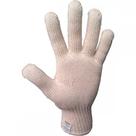 Luva Malha Trico Acrilon Simples Branca Cartela - Kit C/10 Pecas