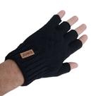 Luva Masculina Roubijoux Tricot Sem Dedo Preta