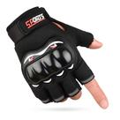 Luva Meio Dedo Para Ciclismo Moto Bike Proteção Tática Antiderrapante Motoqueiro Respirável Unisex