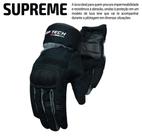 Luva moto gp tech motociclista preta impermeavel esportiva proteção chuva inverno frio intenso resistente supreme wp