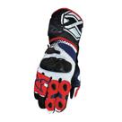 Luva Moto X11 Racing Carbon Cano Longo Preto Vermelho Branco