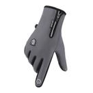 Luva motoqueiro inverno Frio Touch Screen Motociclista Cano longo Adequado Para Moto Cor:CinzaTamanho:P-m