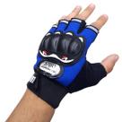 Luva Motoqueiro Motoboy Sport Motocross Azul Sem Dedo