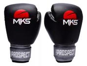 Luva Muay Thai Boxe Kickboxing Pu Prospect Preto/prata Mks