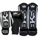 Luva Muay Thai Boxe Kickboxing Sparring Caneleira Bks