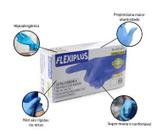 Luva Nitrílica Azul Flexiplus tamanho P